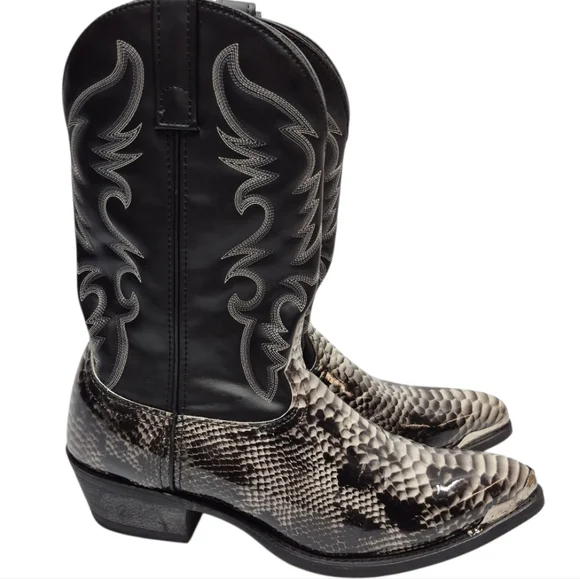 Laredo Monty Faux Leather Western Boots 11D - Picture 16 of 16